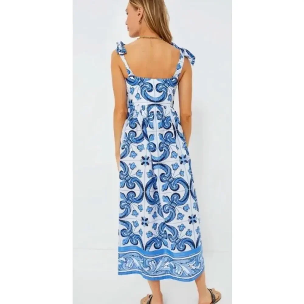 TUCKERNUCK Hyacinth House Moss Printed Russell Mini Dress NWT Medium - Picture 3 of 10